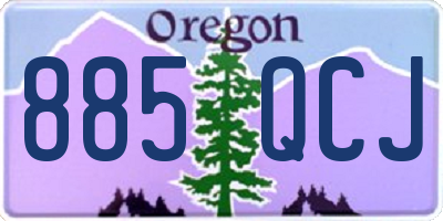 OR license plate 885QCJ