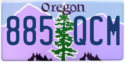 OR license plate 885QCM