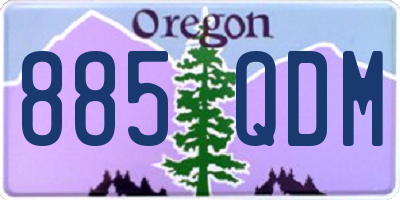 OR license plate 885QDM
