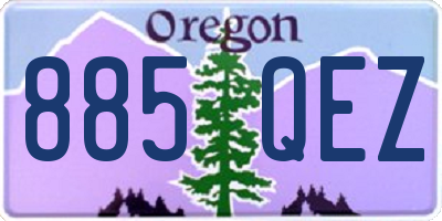 OR license plate 885QEZ