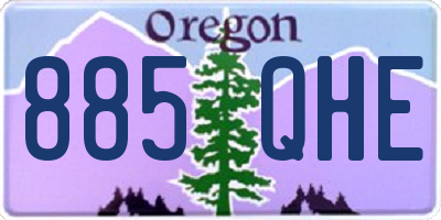 OR license plate 885QHE