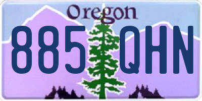 OR license plate 885QHN
