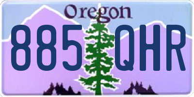 OR license plate 885QHR