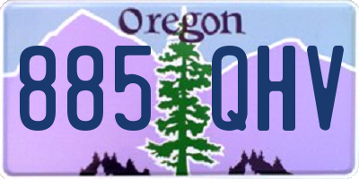 OR license plate 885QHV