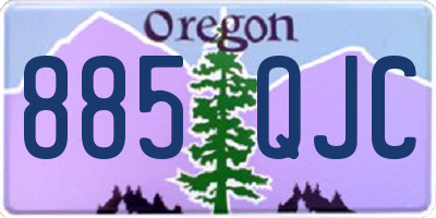 OR license plate 885QJC