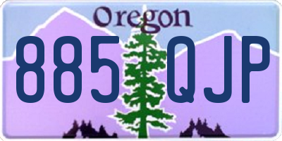 OR license plate 885QJP