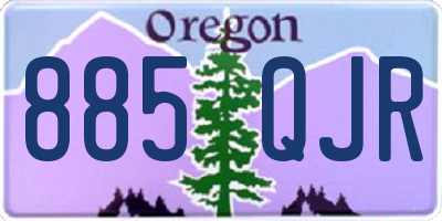 OR license plate 885QJR