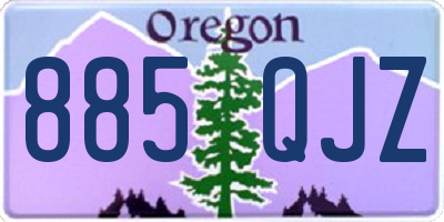 OR license plate 885QJZ