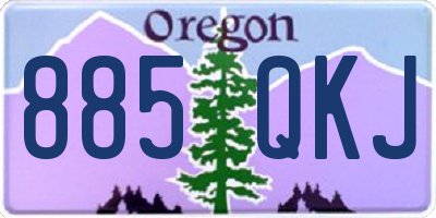 OR license plate 885QKJ