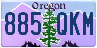 OR license plate 885QKM