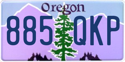 OR license plate 885QKP