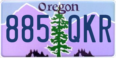 OR license plate 885QKR