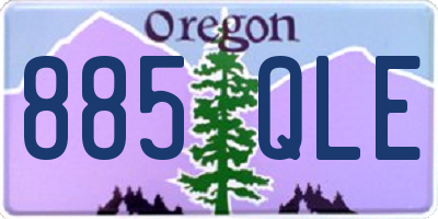 OR license plate 885QLE