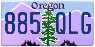 OR license plate 885QLG