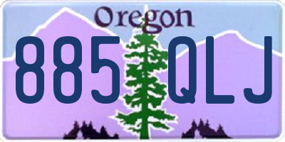 OR license plate 885QLJ