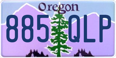 OR license plate 885QLP