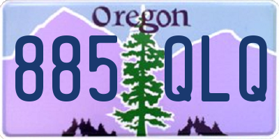OR license plate 885QLQ