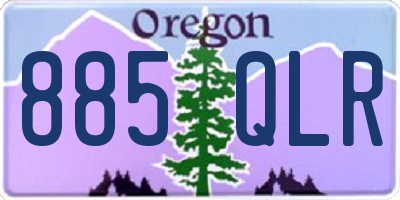 OR license plate 885QLR