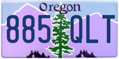 OR license plate 885QLT