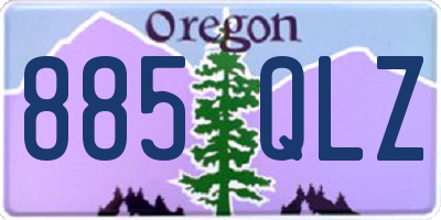 OR license plate 885QLZ