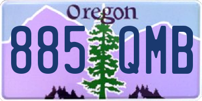 OR license plate 885QMB
