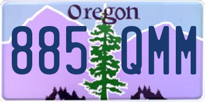 OR license plate 885QMM