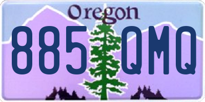 OR license plate 885QMQ