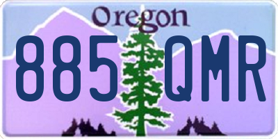 OR license plate 885QMR