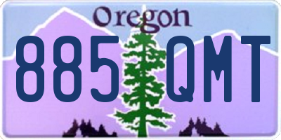 OR license plate 885QMT