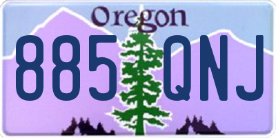 OR license plate 885QNJ