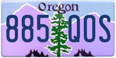 OR license plate 885QOS