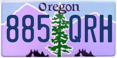 OR license plate 885QRH