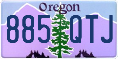 OR license plate 885QTJ