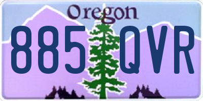 OR license plate 885QVR