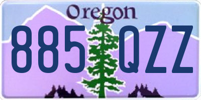 OR license plate 885QZZ