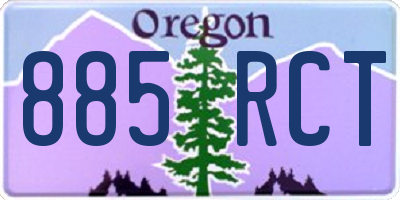 OR license plate 885RCT