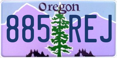 OR license plate 885REJ