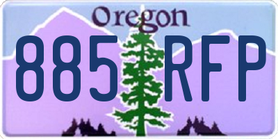 OR license plate 885RFP