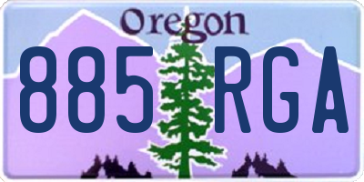 OR license plate 885RGA