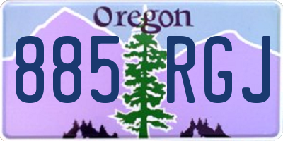 OR license plate 885RGJ