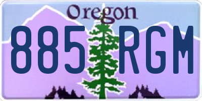 OR license plate 885RGM