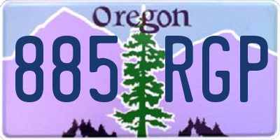 OR license plate 885RGP