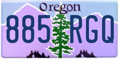 OR license plate 885RGQ