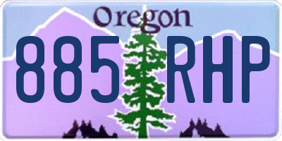 OR license plate 885RHP