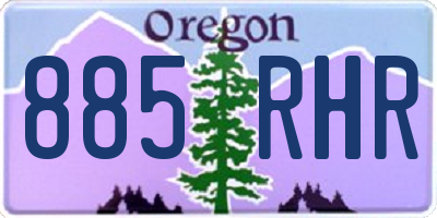 OR license plate 885RHR