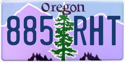 OR license plate 885RHT
