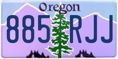 OR license plate 885RJJ