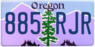 OR license plate 885RJR