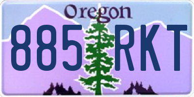OR license plate 885RKT