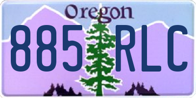 OR license plate 885RLC